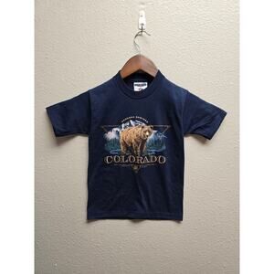 Vintage Youth Extra Small Jerzees Colorado Bear Pagosa Springs 90s Tee USA